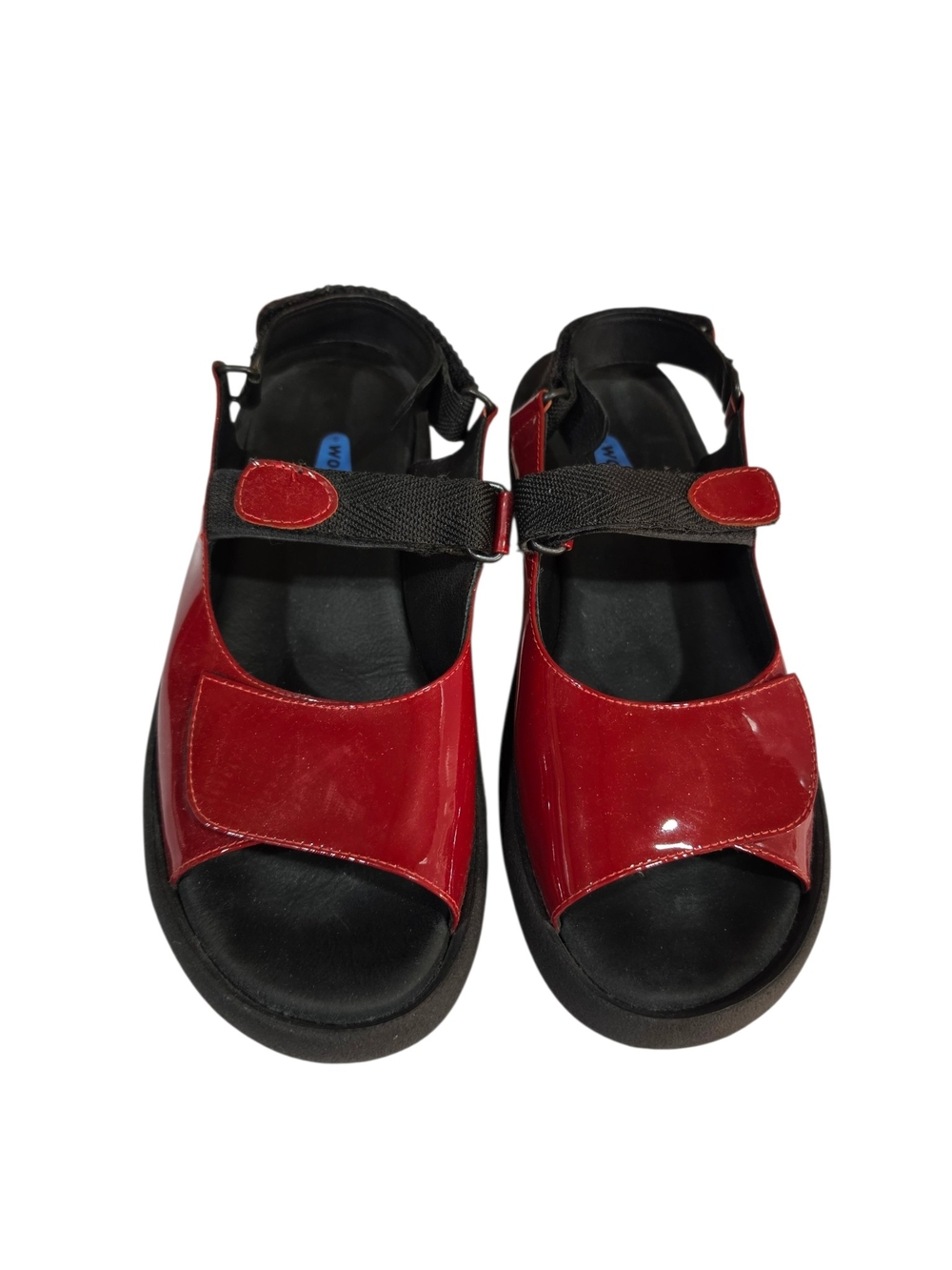 Wolky Red Patent Leather Comfort Sandals Women’s EU 40
